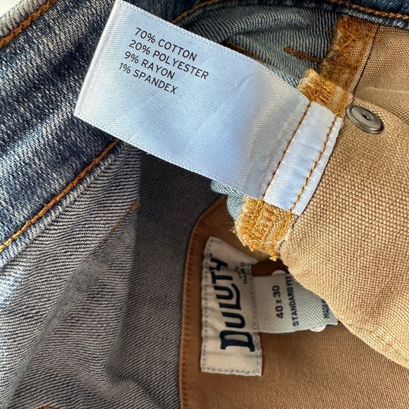 Duluth Washed Light Ballroom Double Flex Standard Fit Blue Jeans Men’s 40x30 - Picture 8 of 10